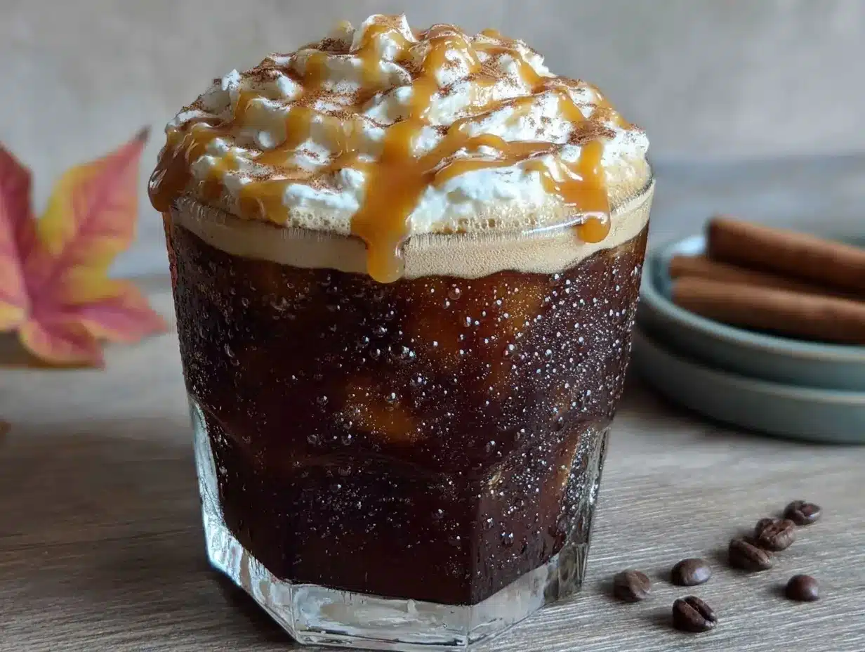 creamy pumpkin cold foam iced coffee preparation steps