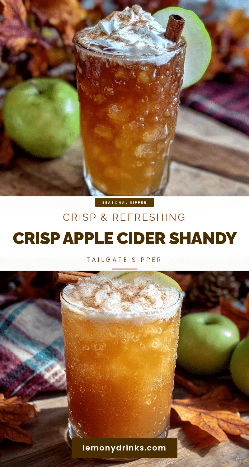 crisp apple cider shandy tailgate sipper recipe