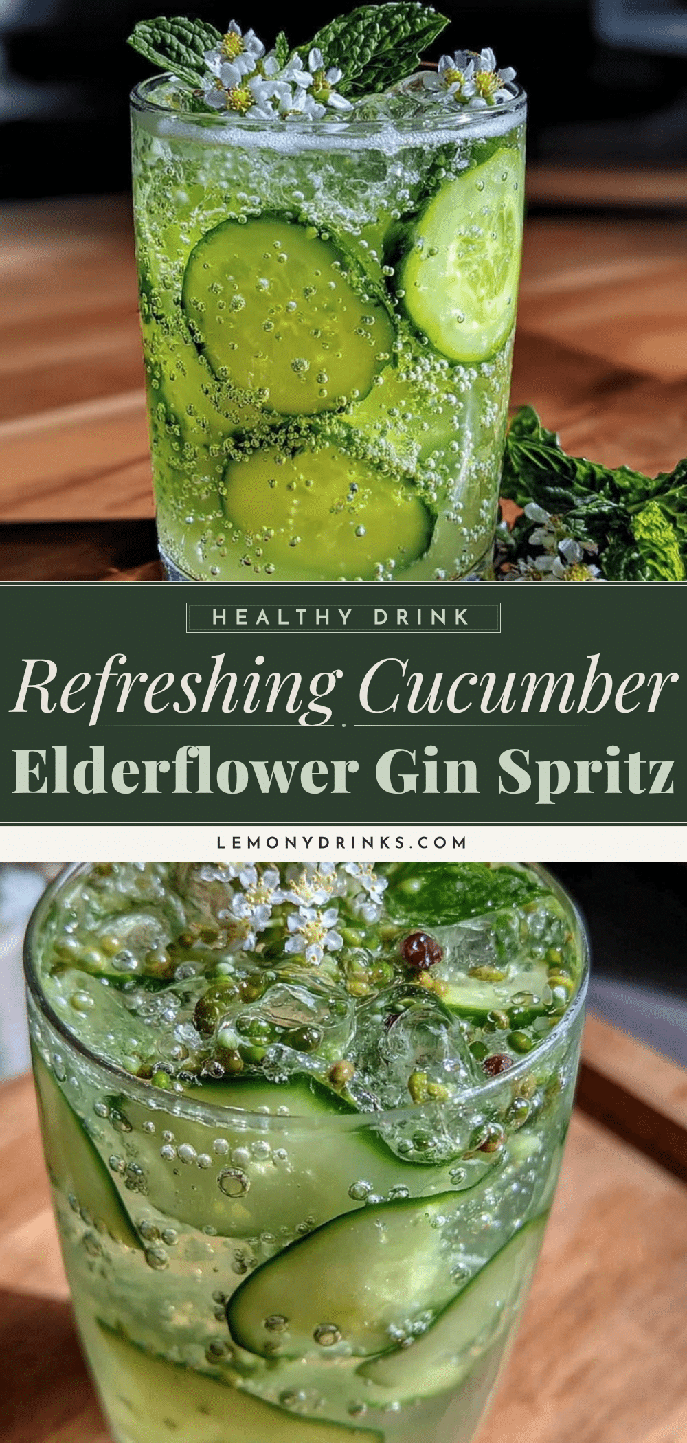 cucumber elderflower gin spritz recipe