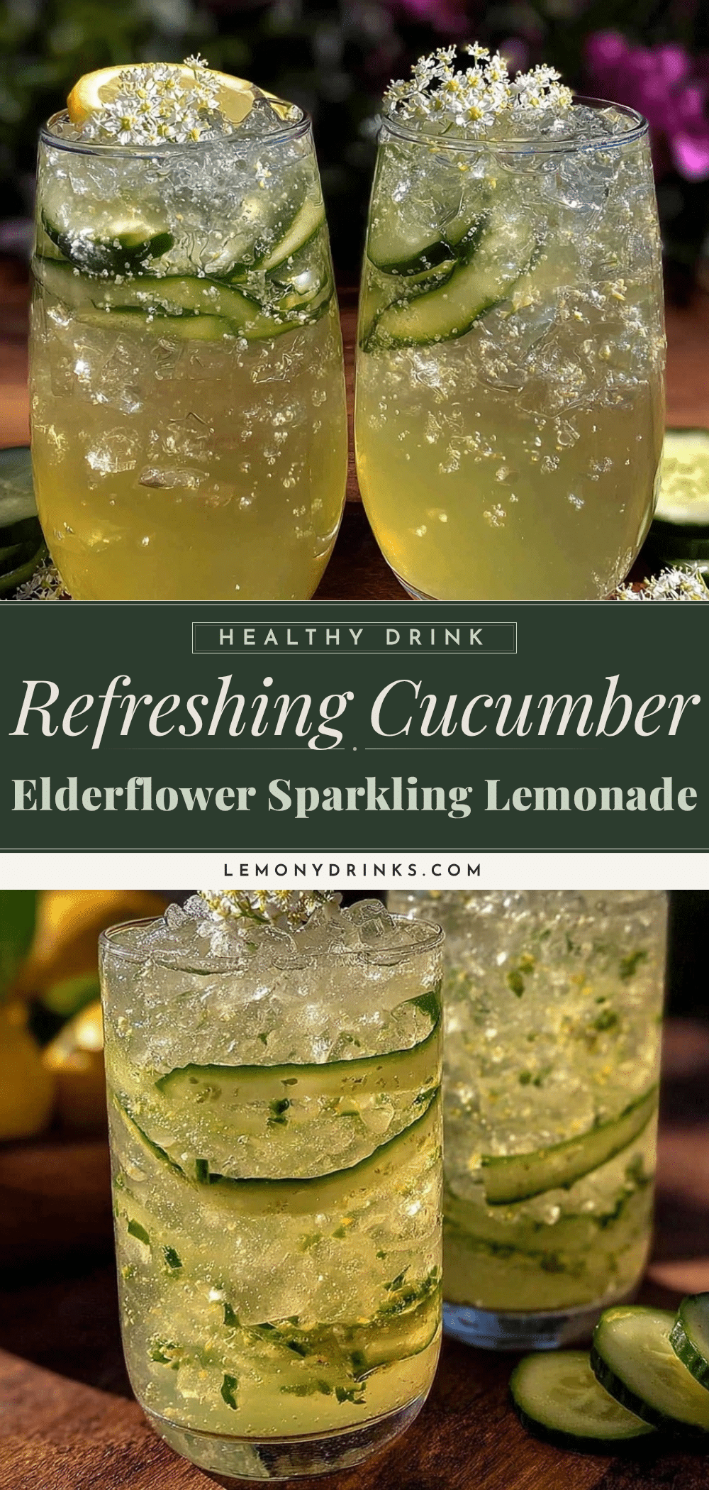 cucumber elderflower sparkling lemonade recipe