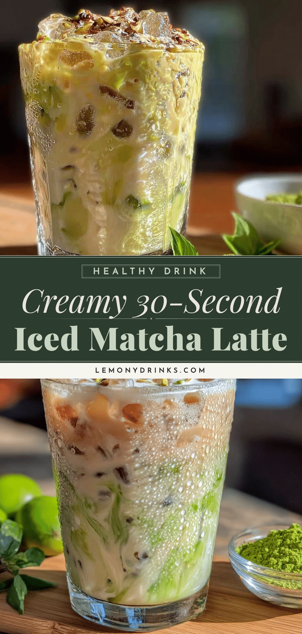 Easy Creamy Iced Matcha Latte recipe