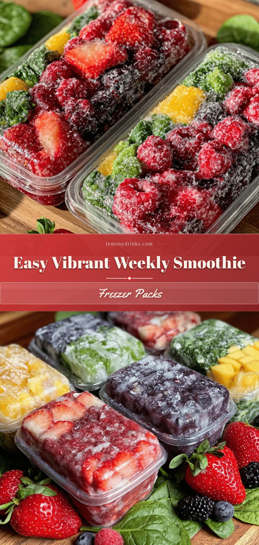 easy weekly meal prep smoothie freezer packs recipe