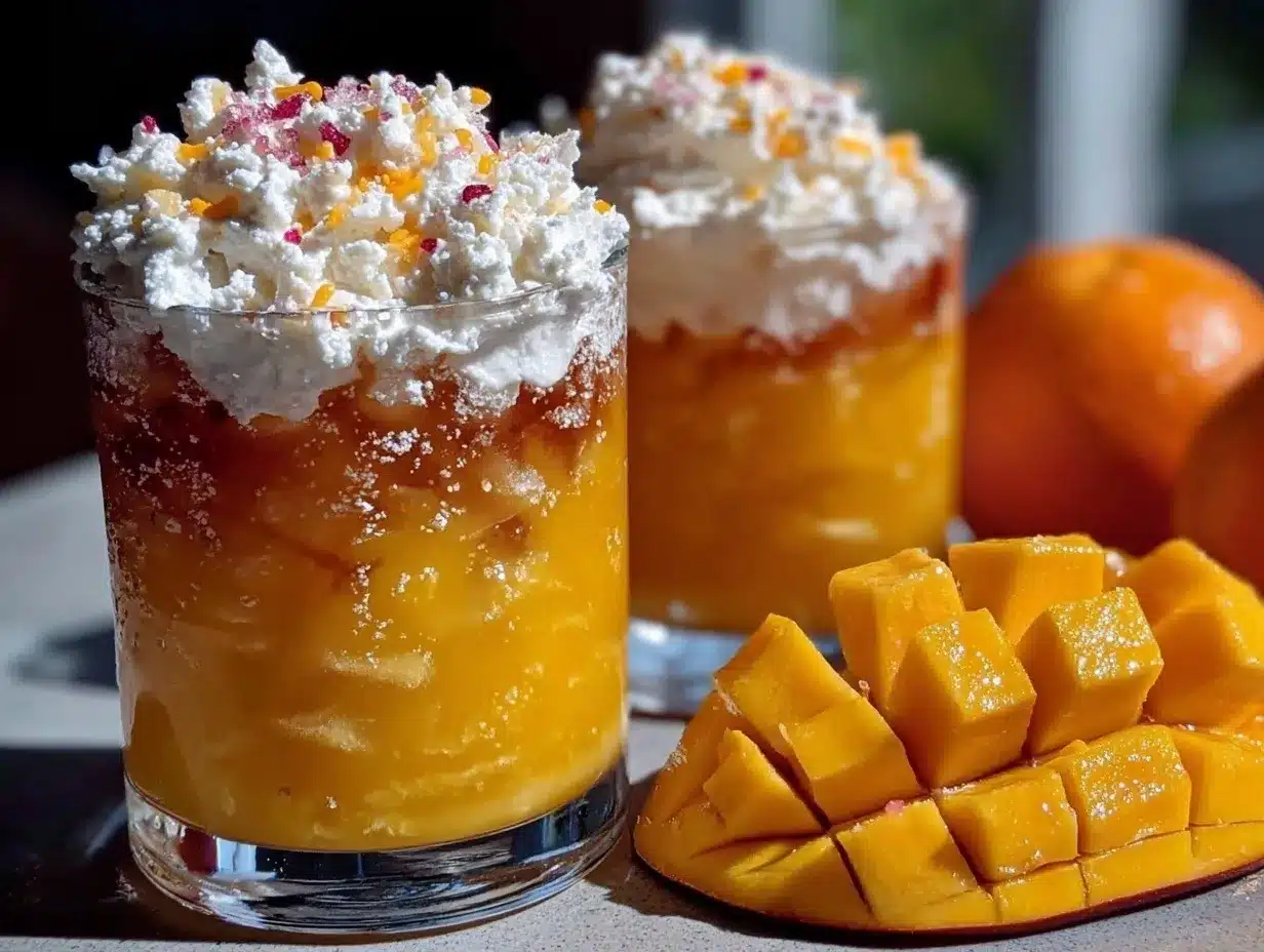 festive fresh candy corn layered mocktail recipe preparation steps
