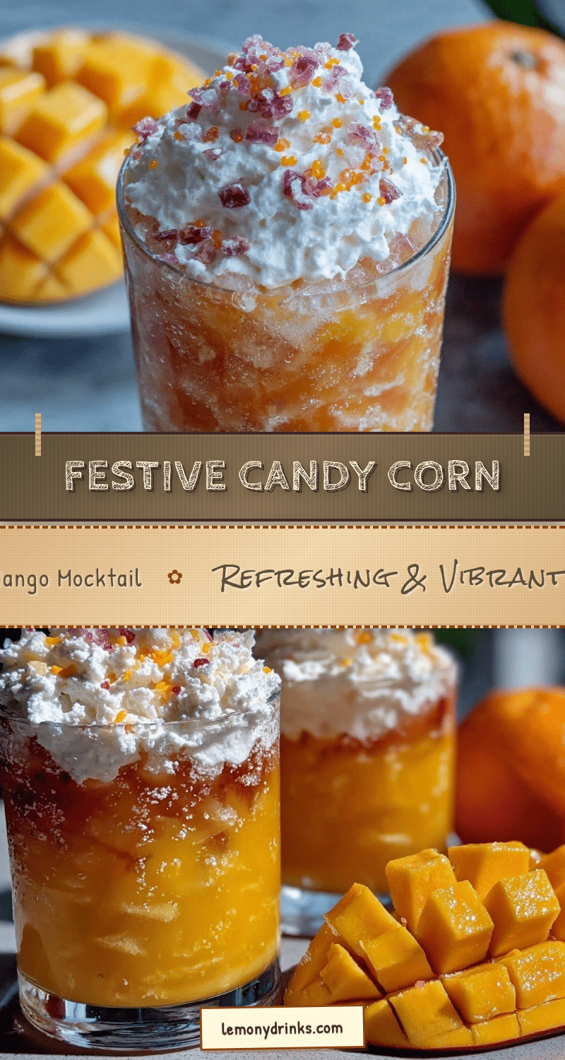 festive fresh candy corn layered mocktail recipe recipe