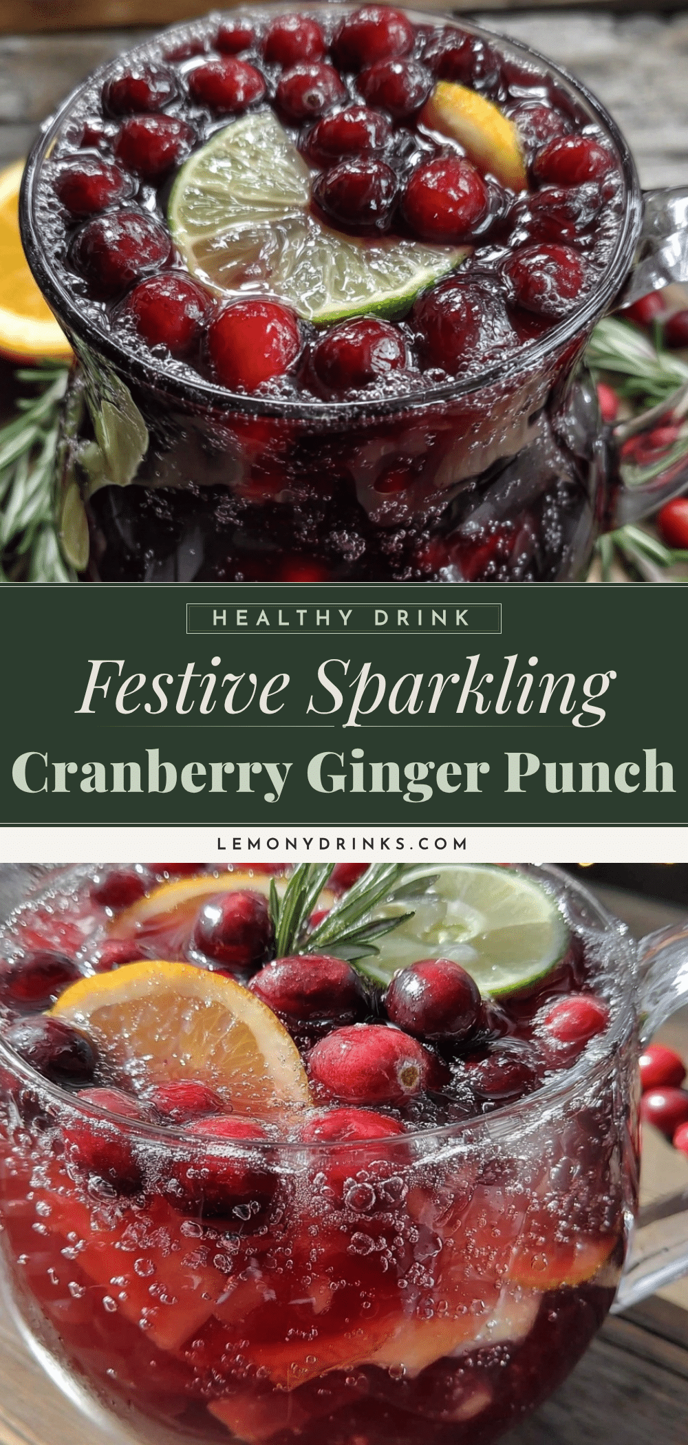 festive sparkling cranberry punch recipe