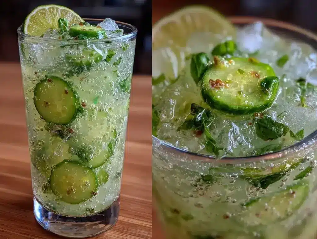 fresh cucumber basil agua fresca - featured image