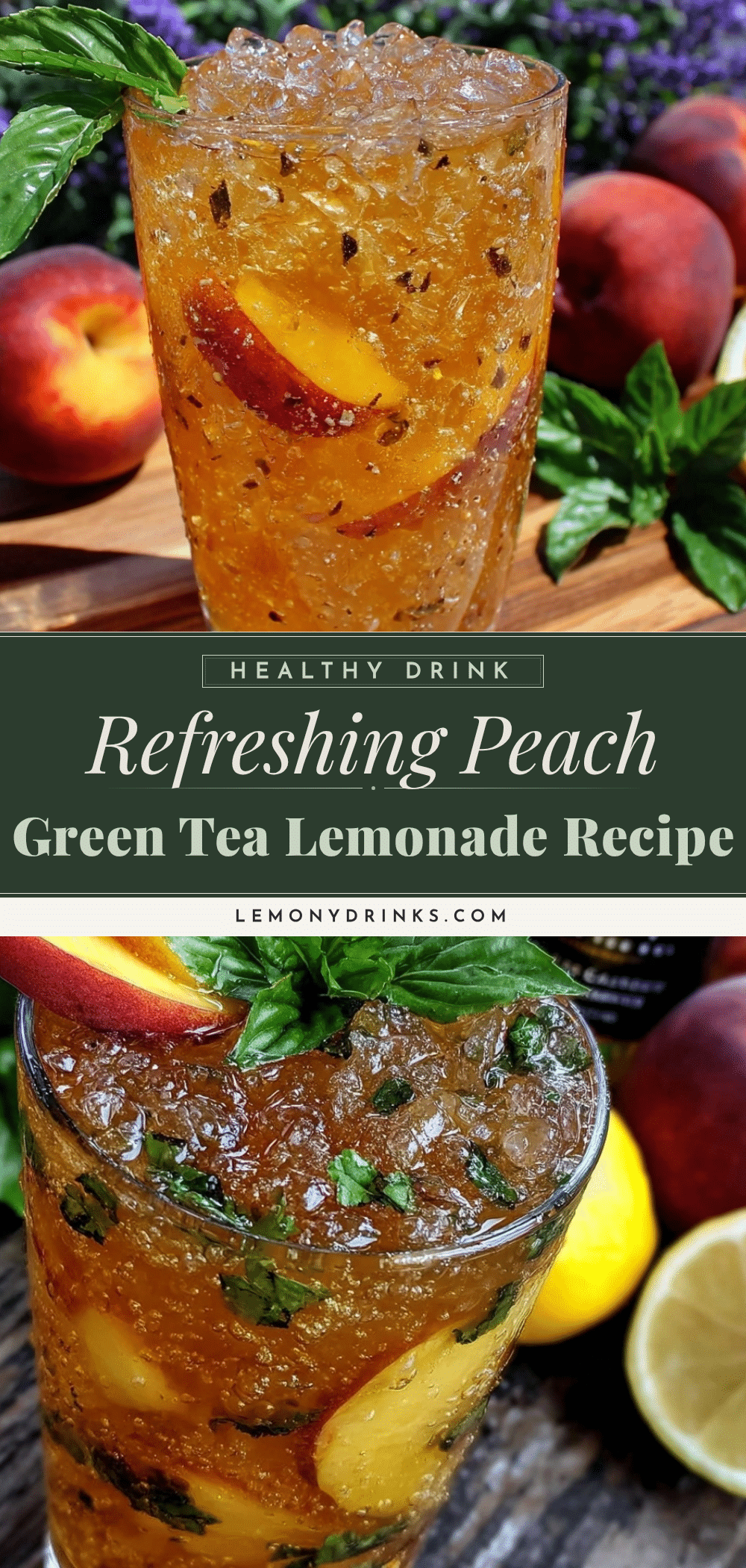fresh peach green tea lemonade recipe