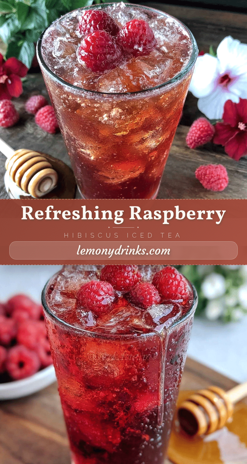 fresh raspberry hibiscus iced tea recipe