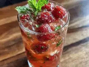fresh raspberry mint agua fresca - featured image