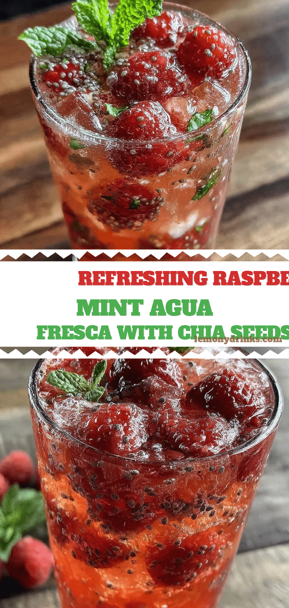 fresh raspberry mint agua fresca recipe