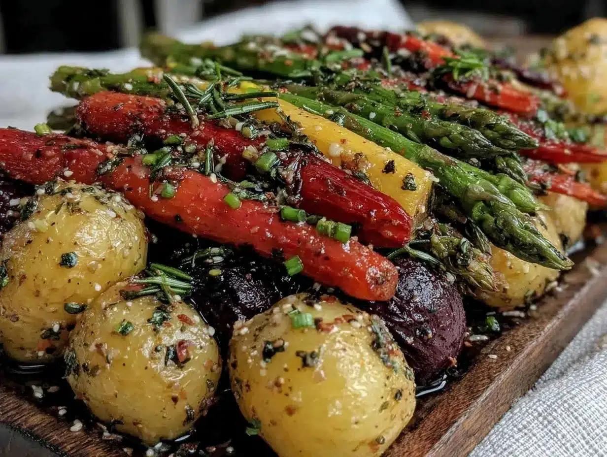 fresh roasted seasonal vegetable medley preparation steps