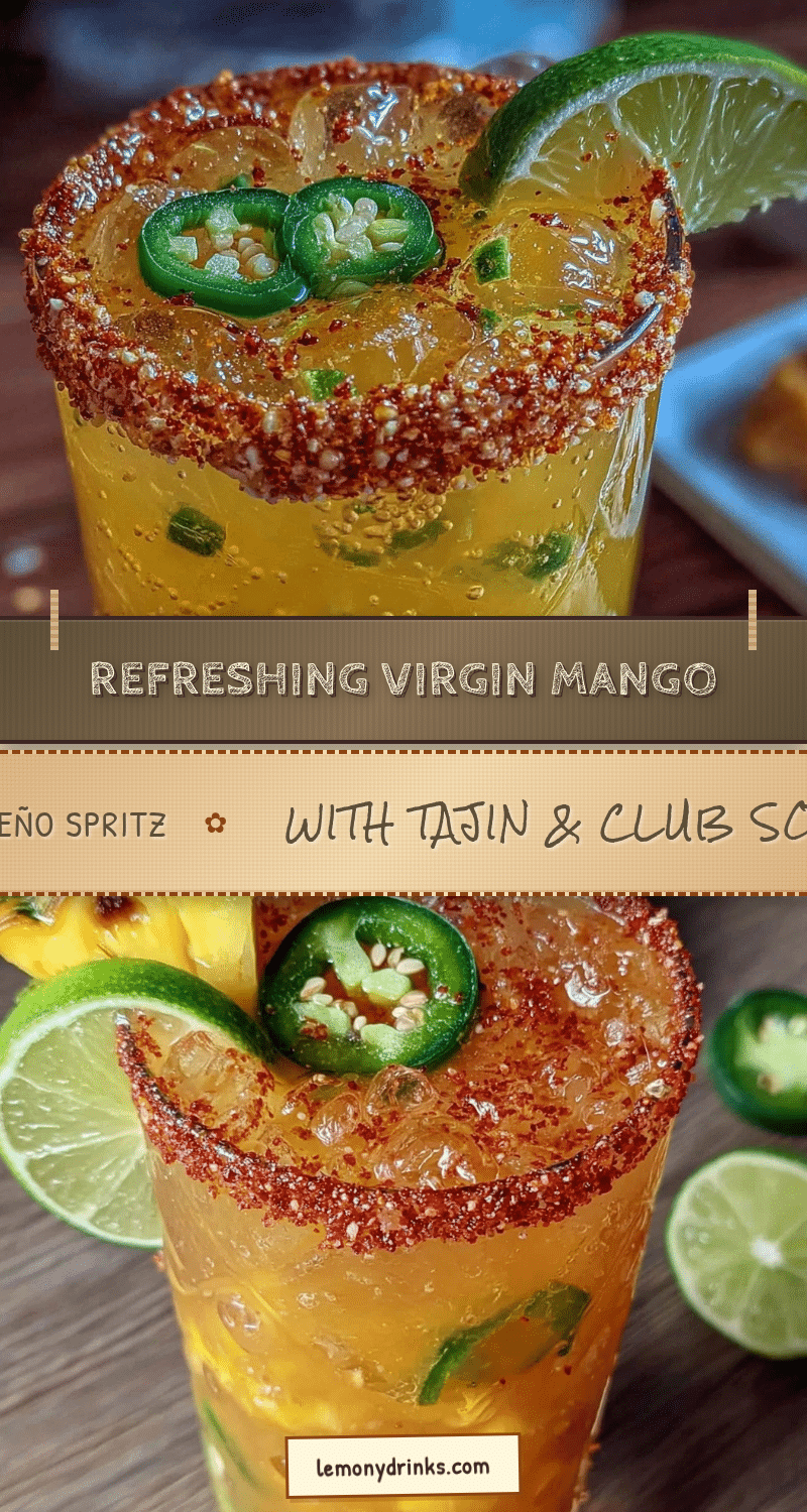 Fresh Virgin Mango Jalapeño Spritz recipe
