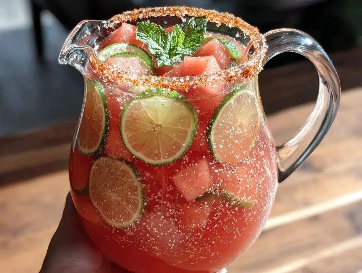 fresh watermelon cucumber agua fresca preparation steps