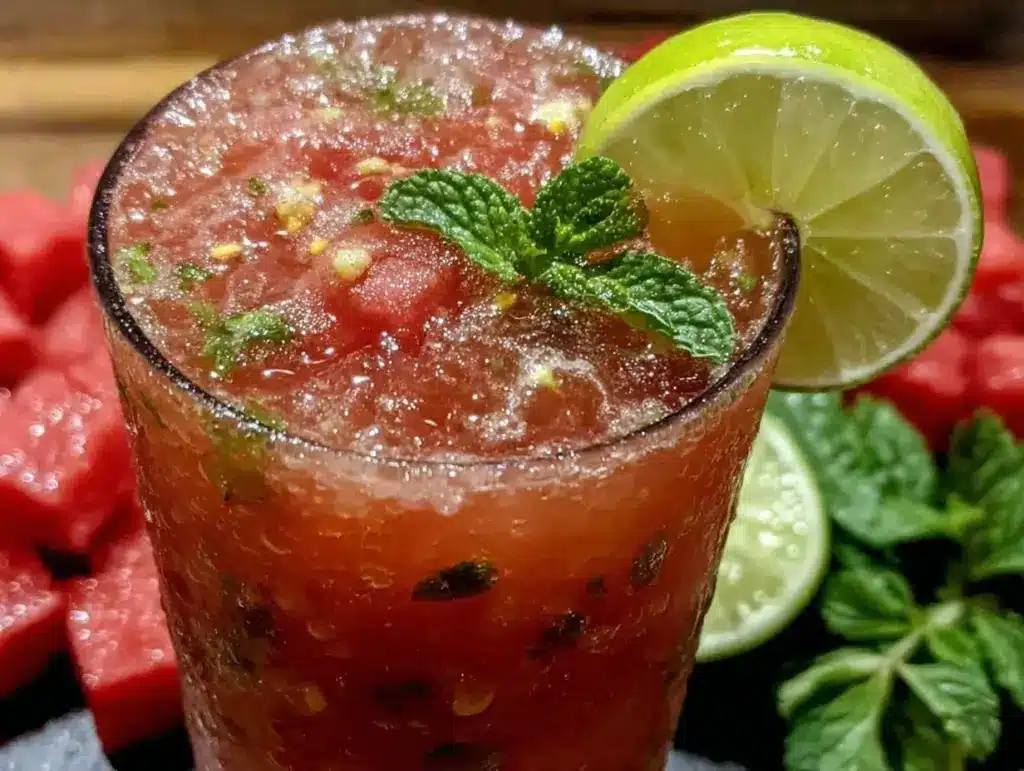fresh watermelon mint agua fresca - featured image