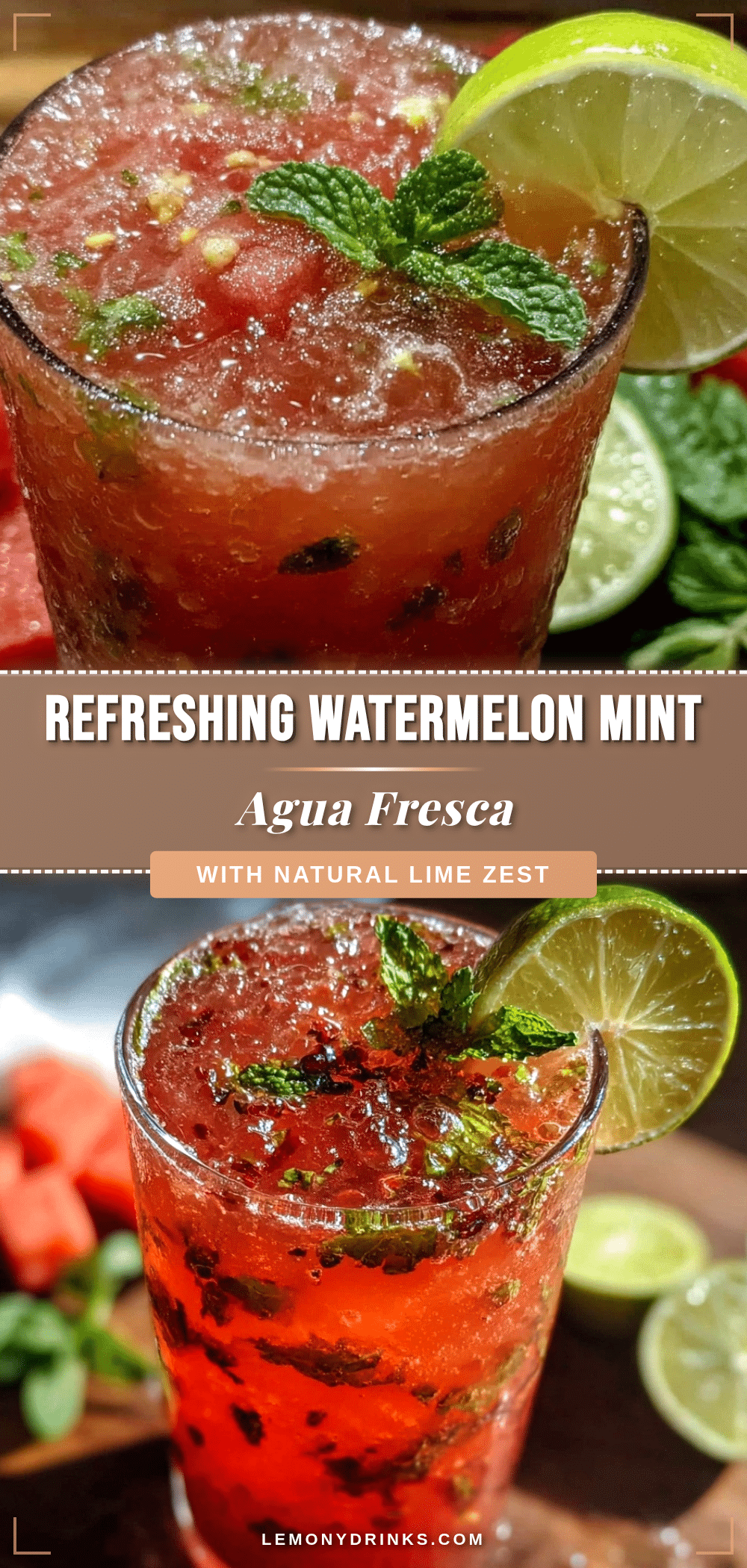 fresh watermelon mint agua fresca recipe