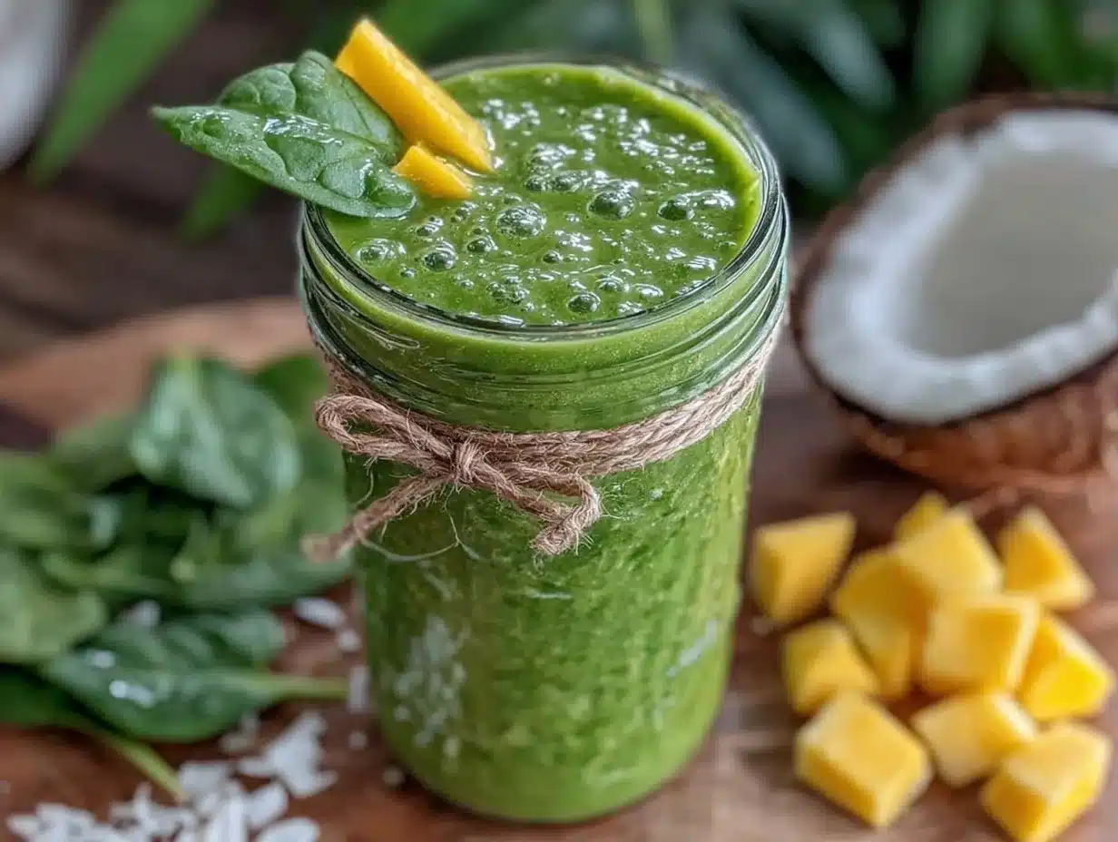 green detox smoothie recipe - featured image