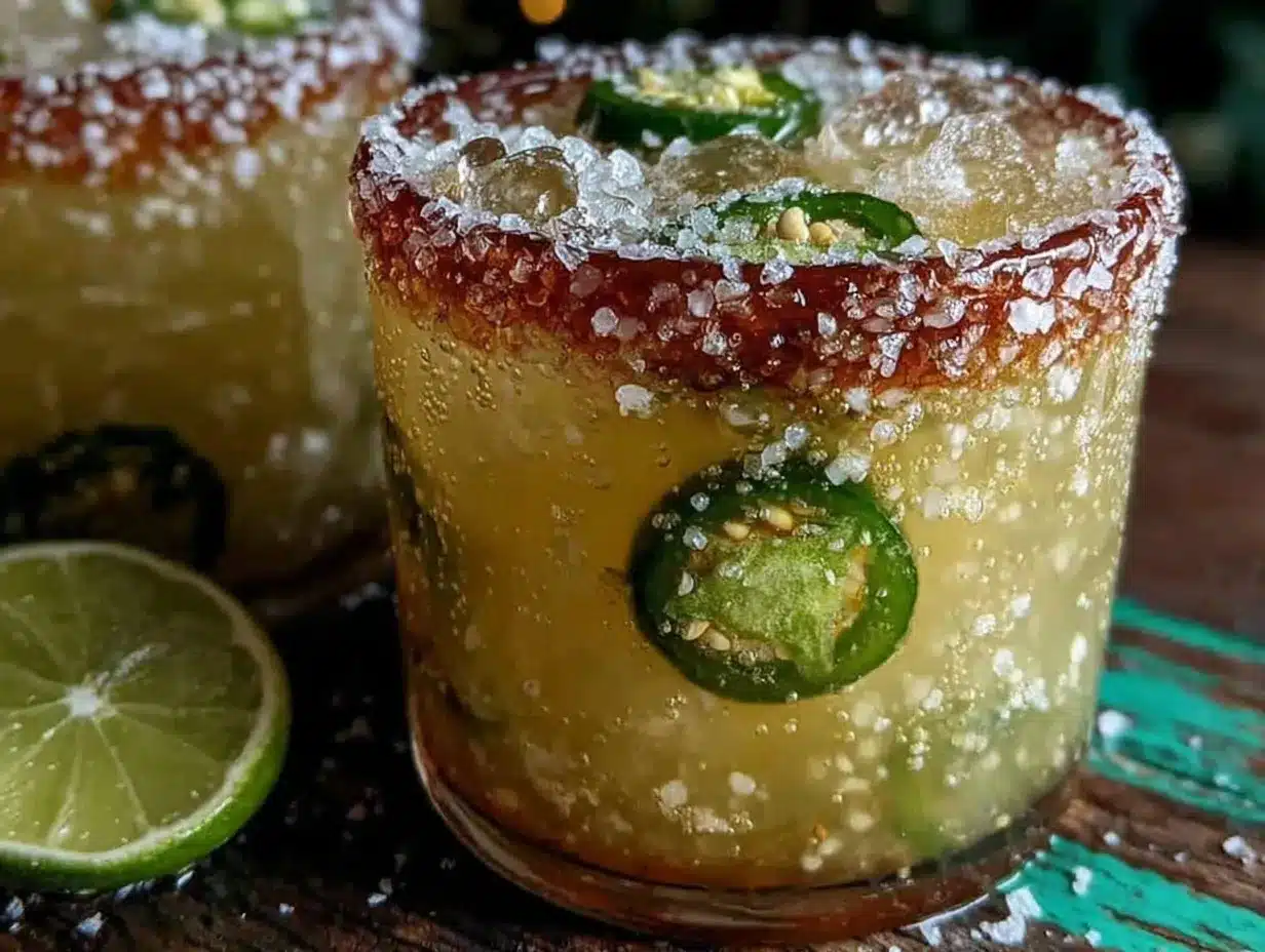 Hatch green chile margarita preparation steps