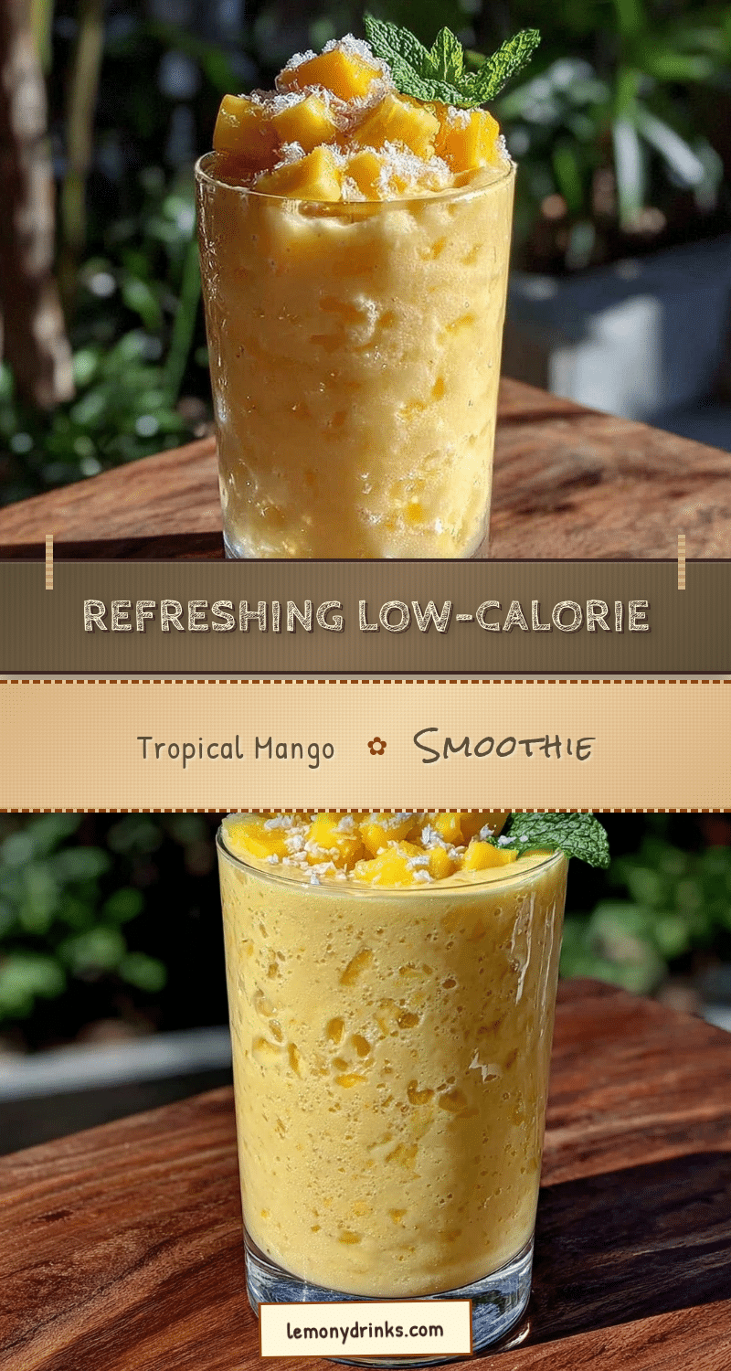 healthy calorie deficit tropical smoothie recipe