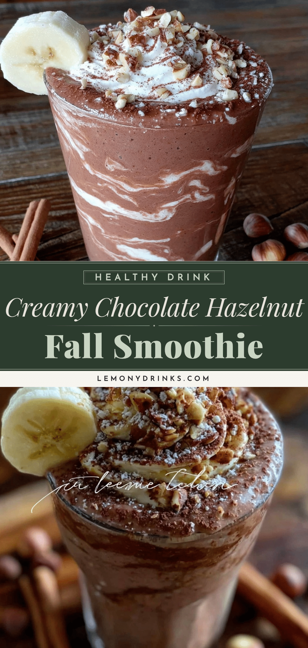 healthy chocolate hazelnut smoothie recipe
