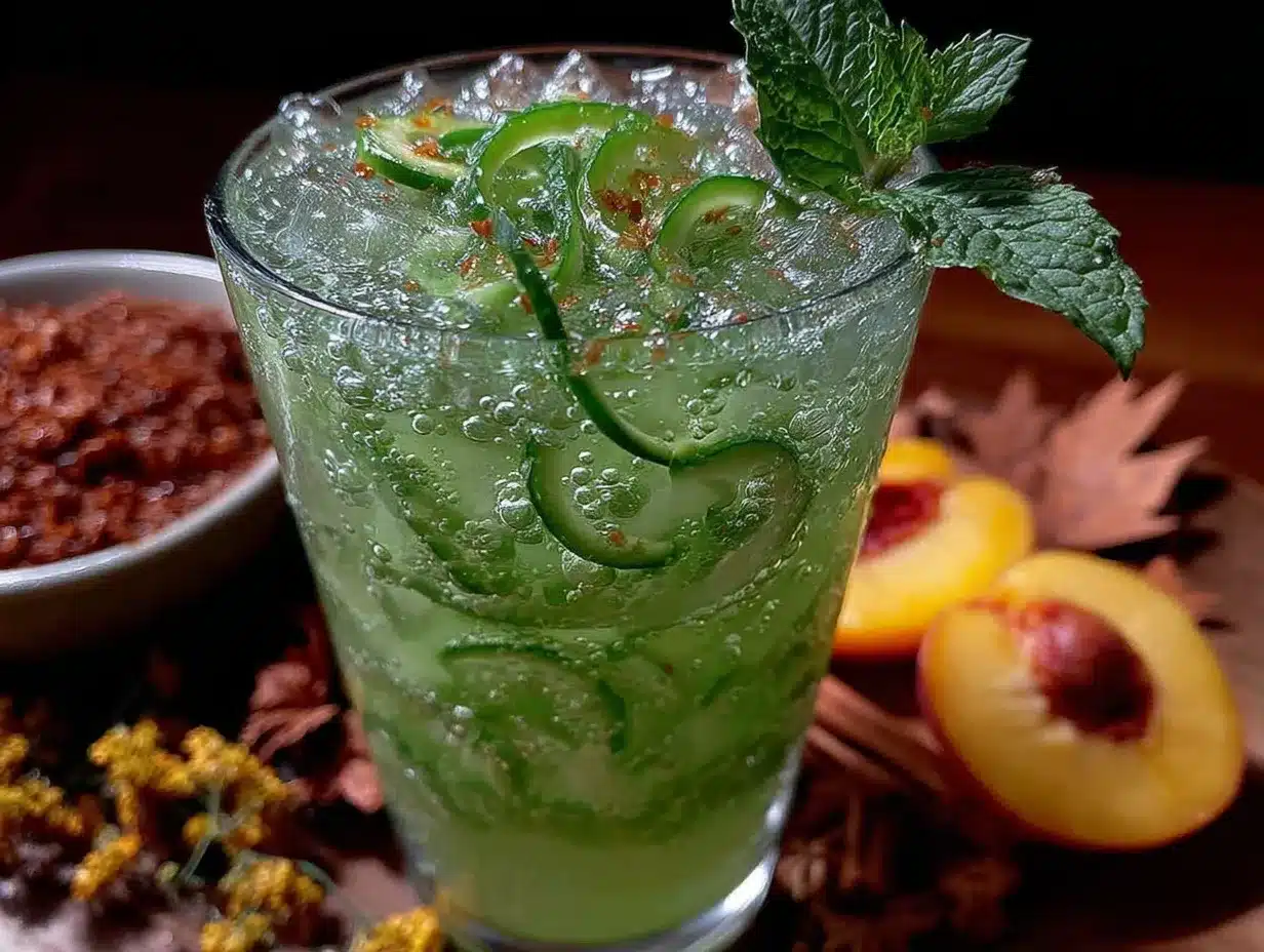 healthy simple cucumber drinks preparation steps