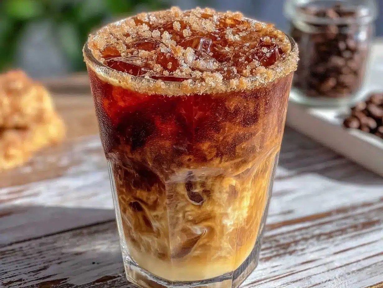 iced brown sugar shaken espresso recipe - featured image