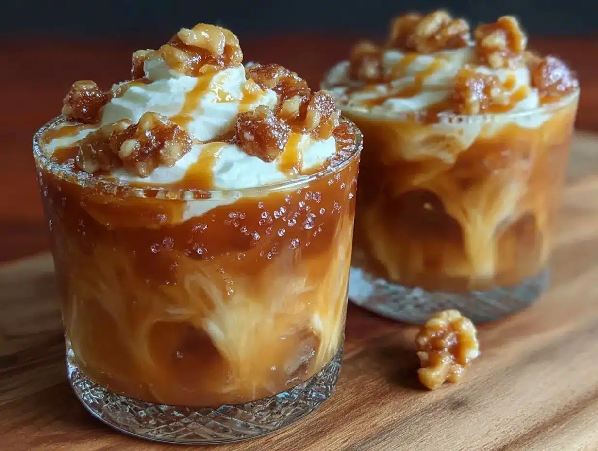 iced maple cinnamon cortado preparation steps