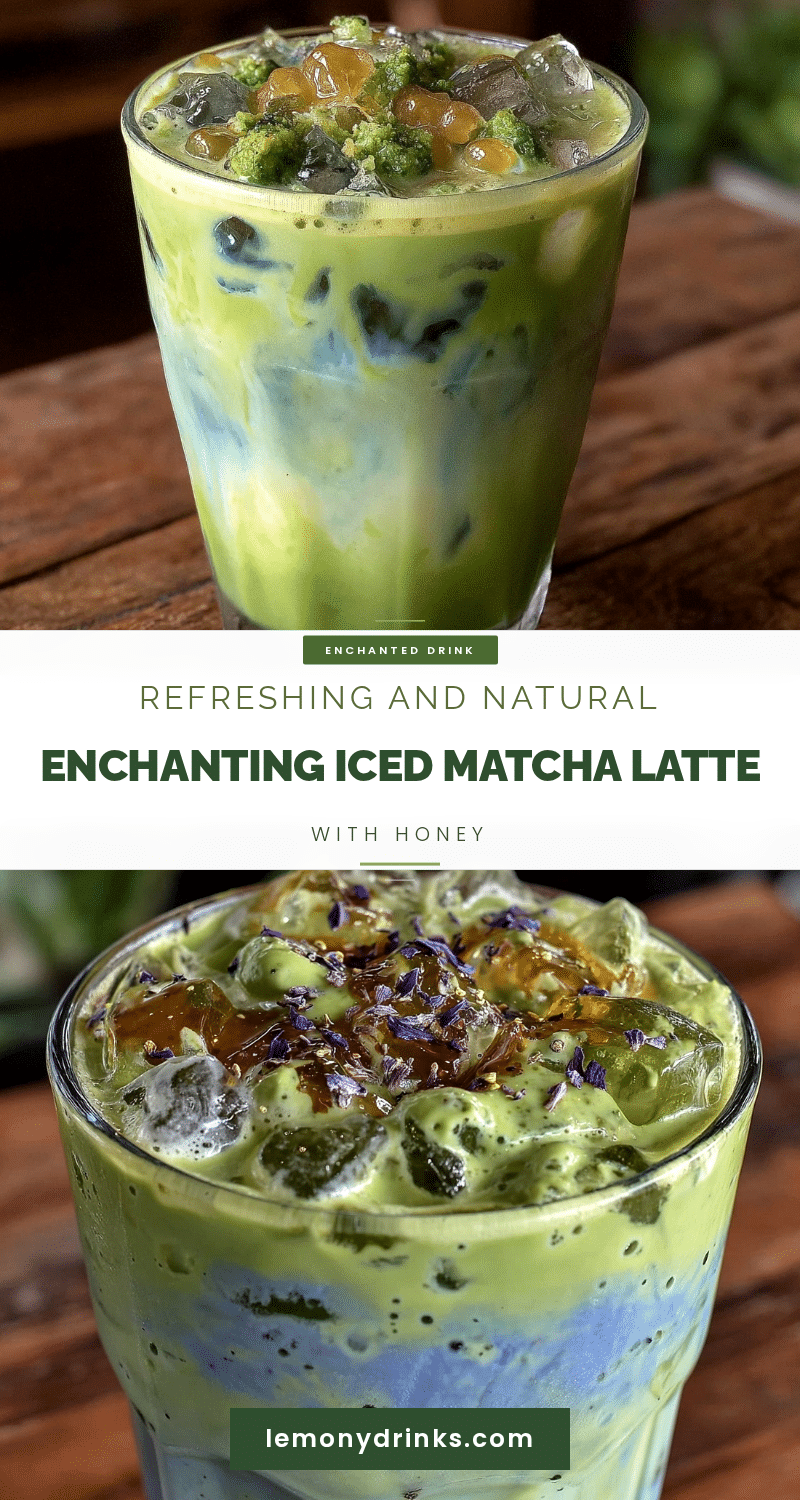 iced matcha latte with honey recipe