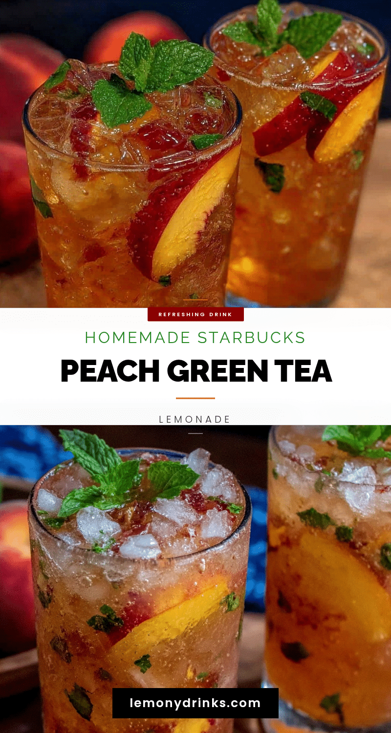 iced peach green tea lemonade recipe