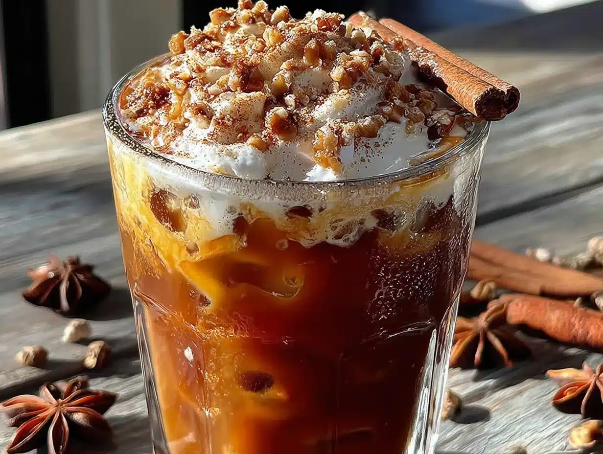 iced pumpkin spice latte preparation steps