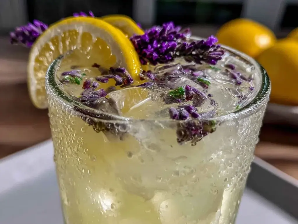 lavender honey lemonade - featured image