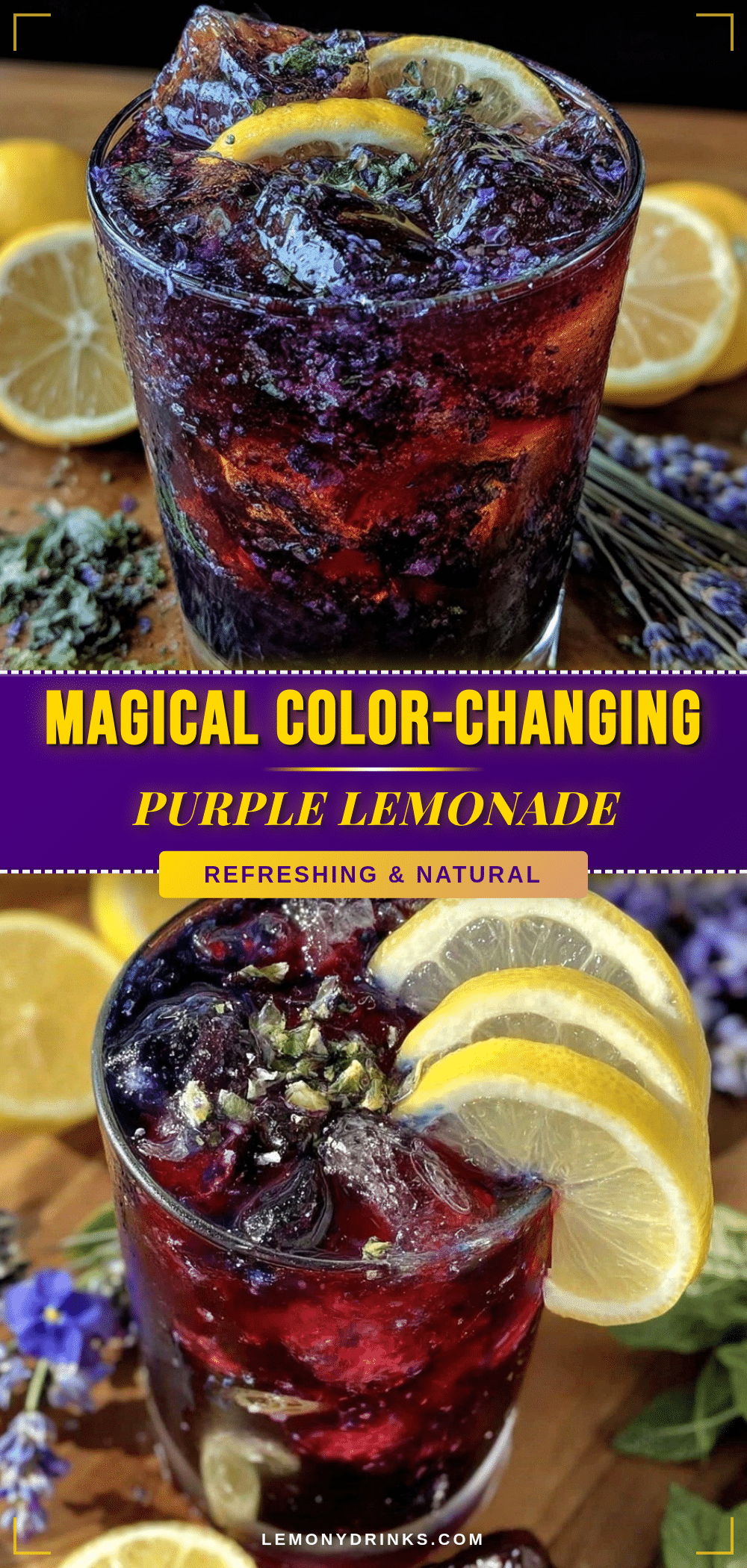 magical witches brew purple butterfly pea flower lemonade recipe