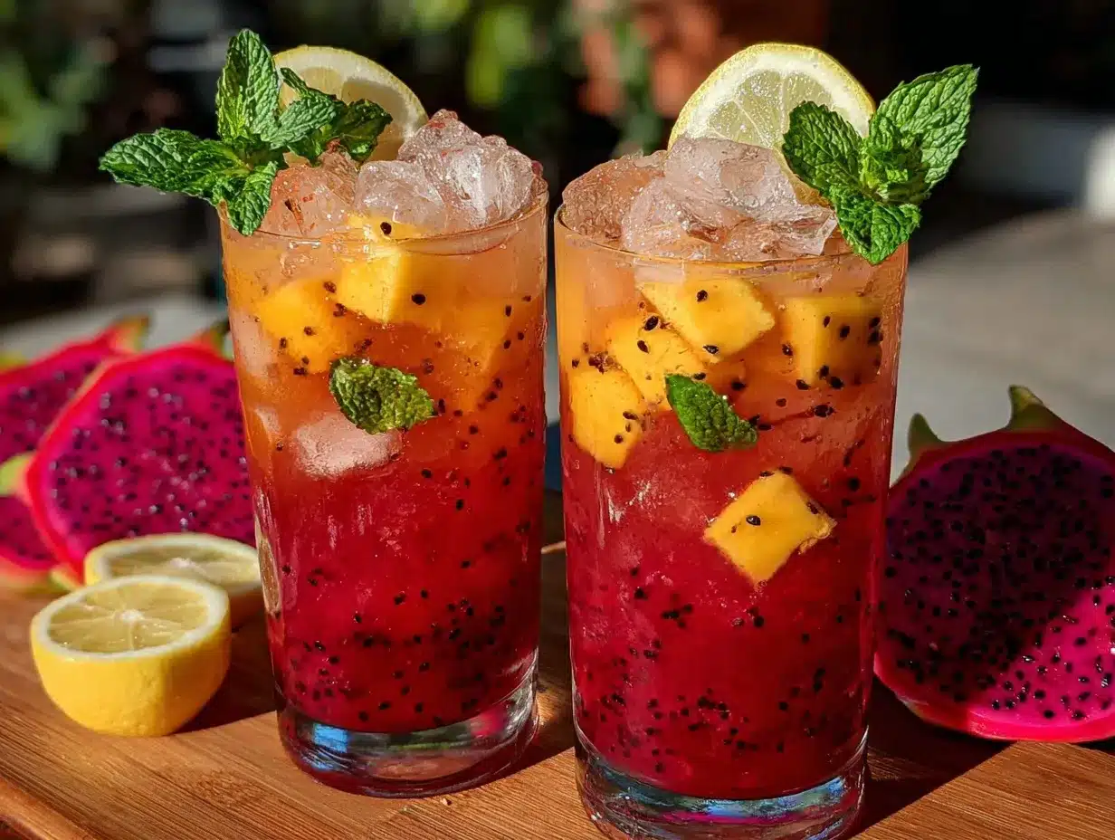 mango dragonfruit lemonade preparation steps