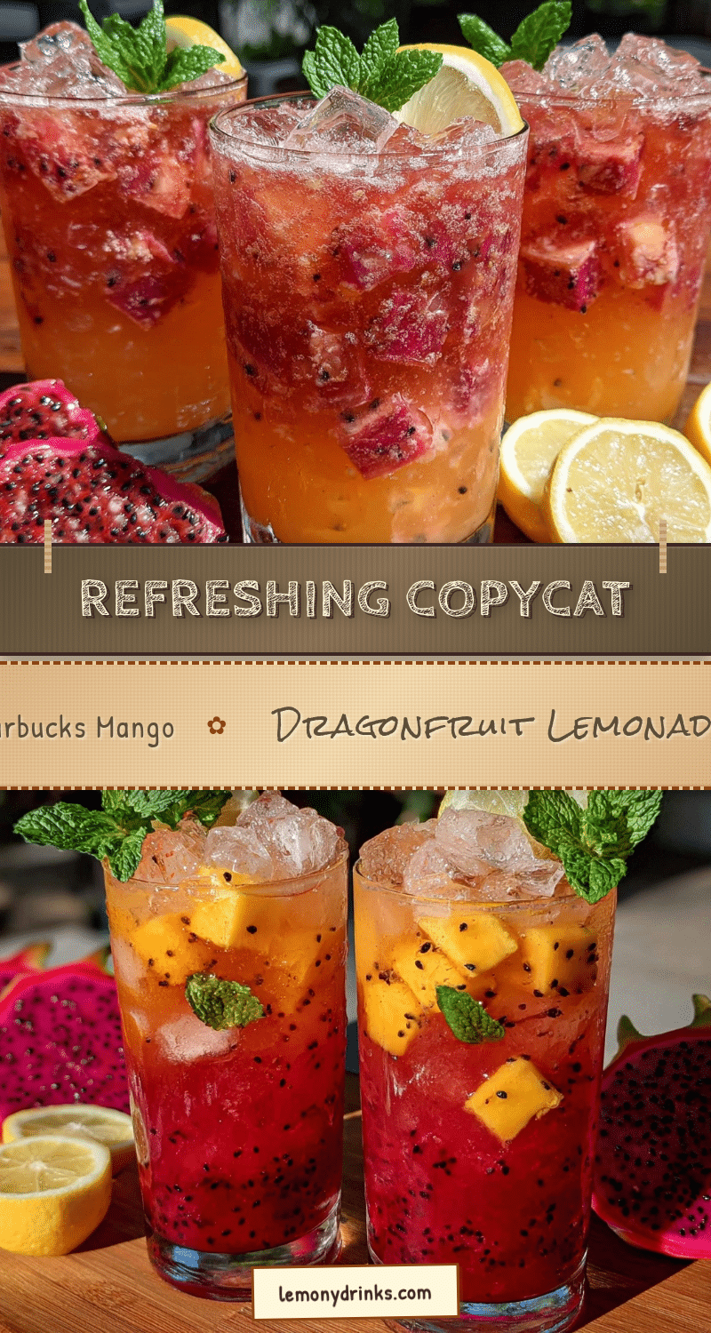 mango dragonfruit lemonade recipe