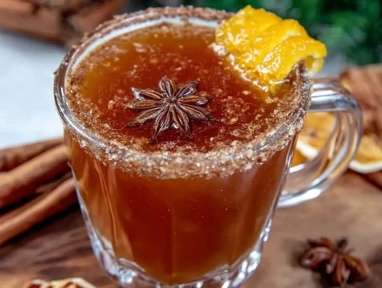 maple bourbon apple cider toddy preparation steps