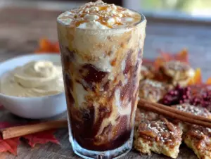 maple tahini iced latte - featured image