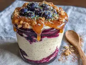 overnight protein chia pudding drink - featured image