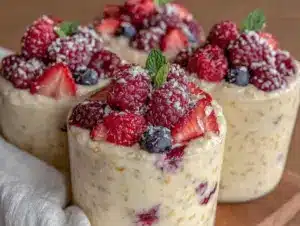 overnight protein oat smoothie cups - featured image