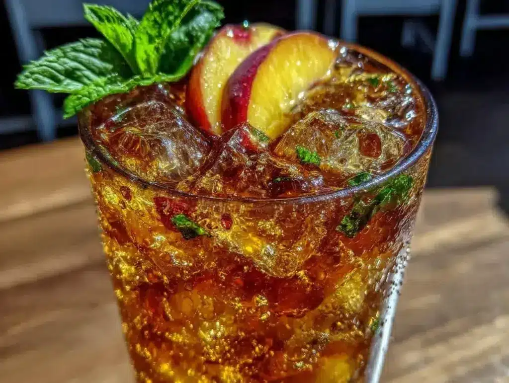 peach iced tea lemonade - featured image