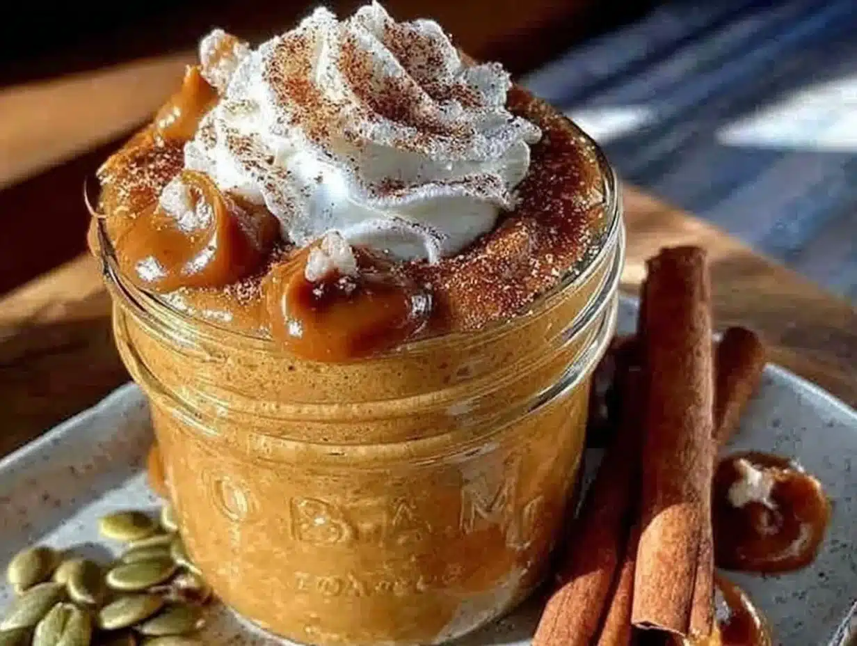 pumpkin pie protein smoothie - featured image