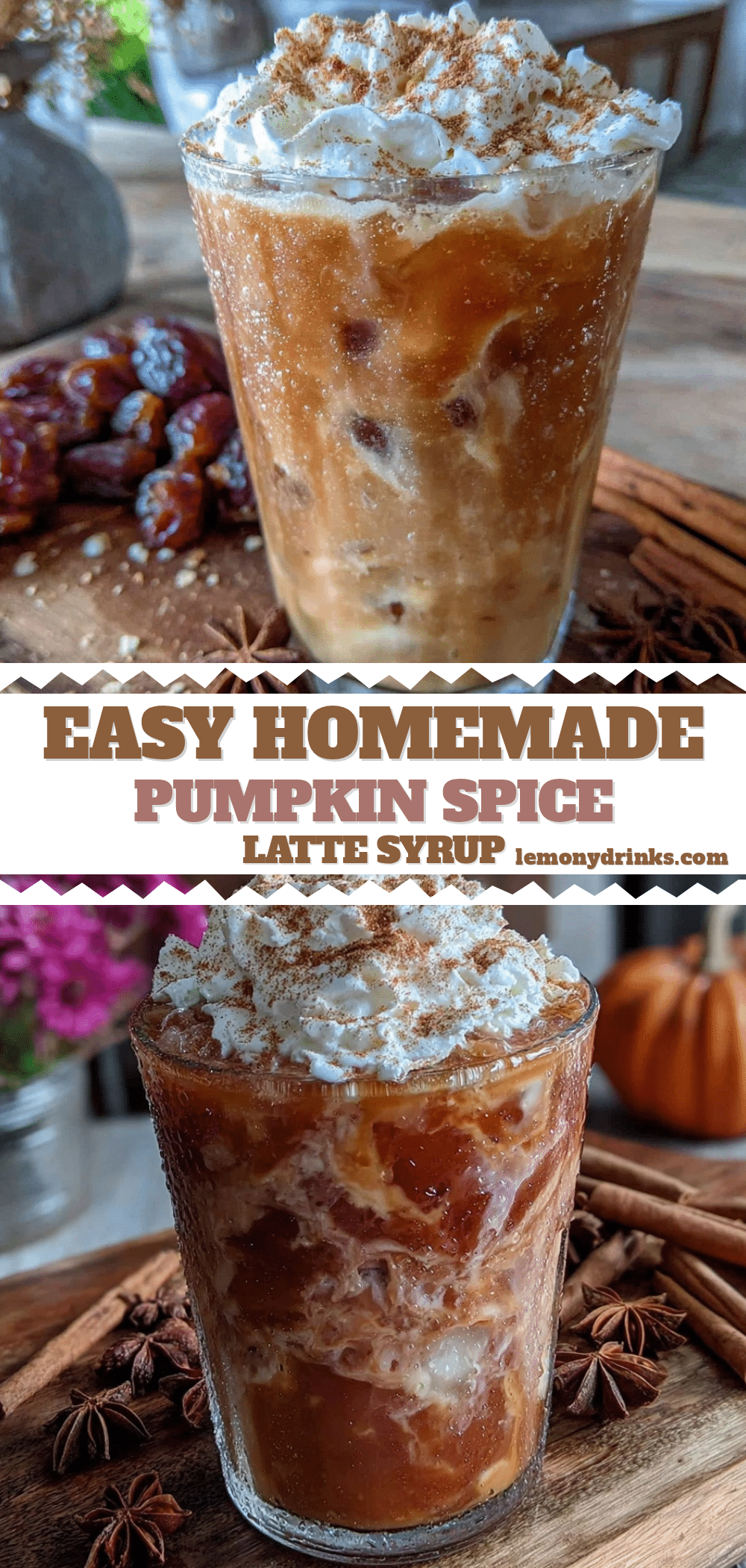 pumpkin spice latte syrup recipe