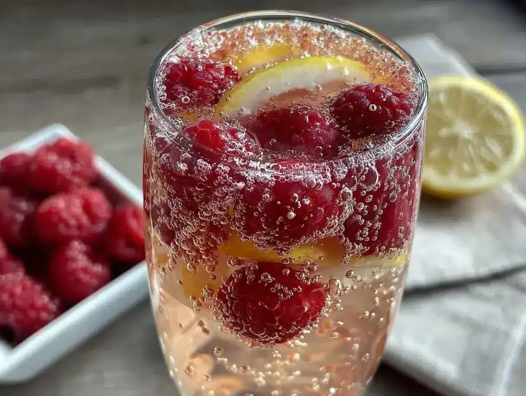 Raspberry Limoncello Spritz Cocktail - featured image