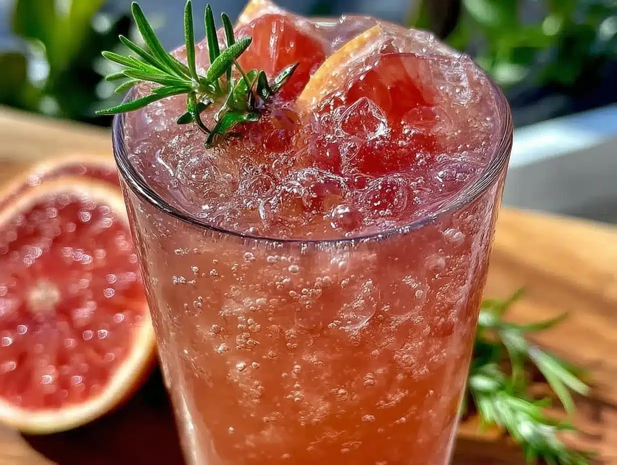 rosemary grapefruit sparkling lemonade shrub preparation steps