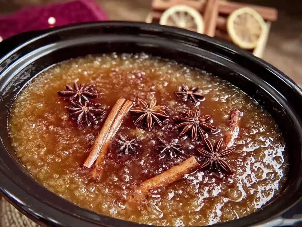 slow cooker mulled apple cider - featured image