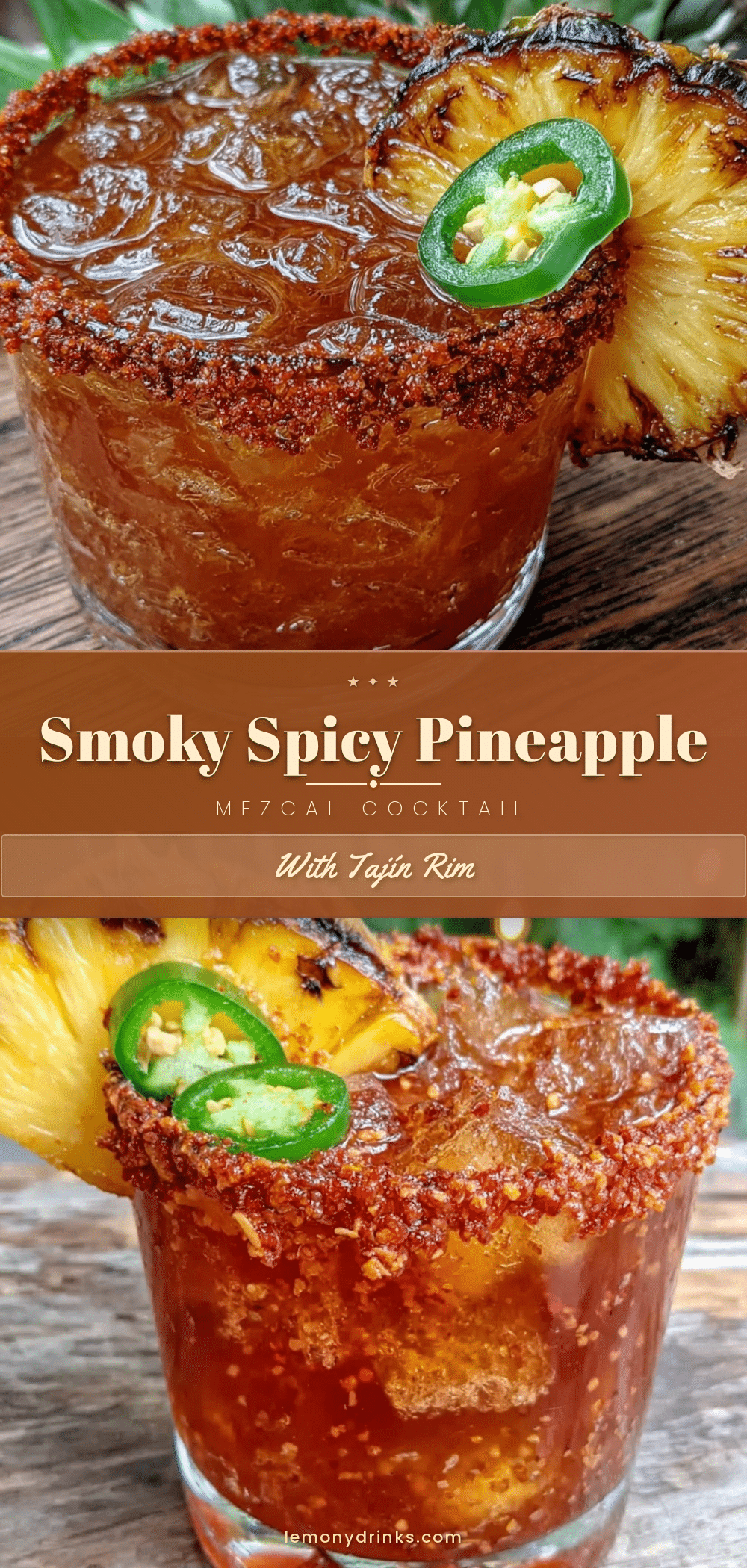 smoked pineapple jalapeño mezcal cocktail recipe