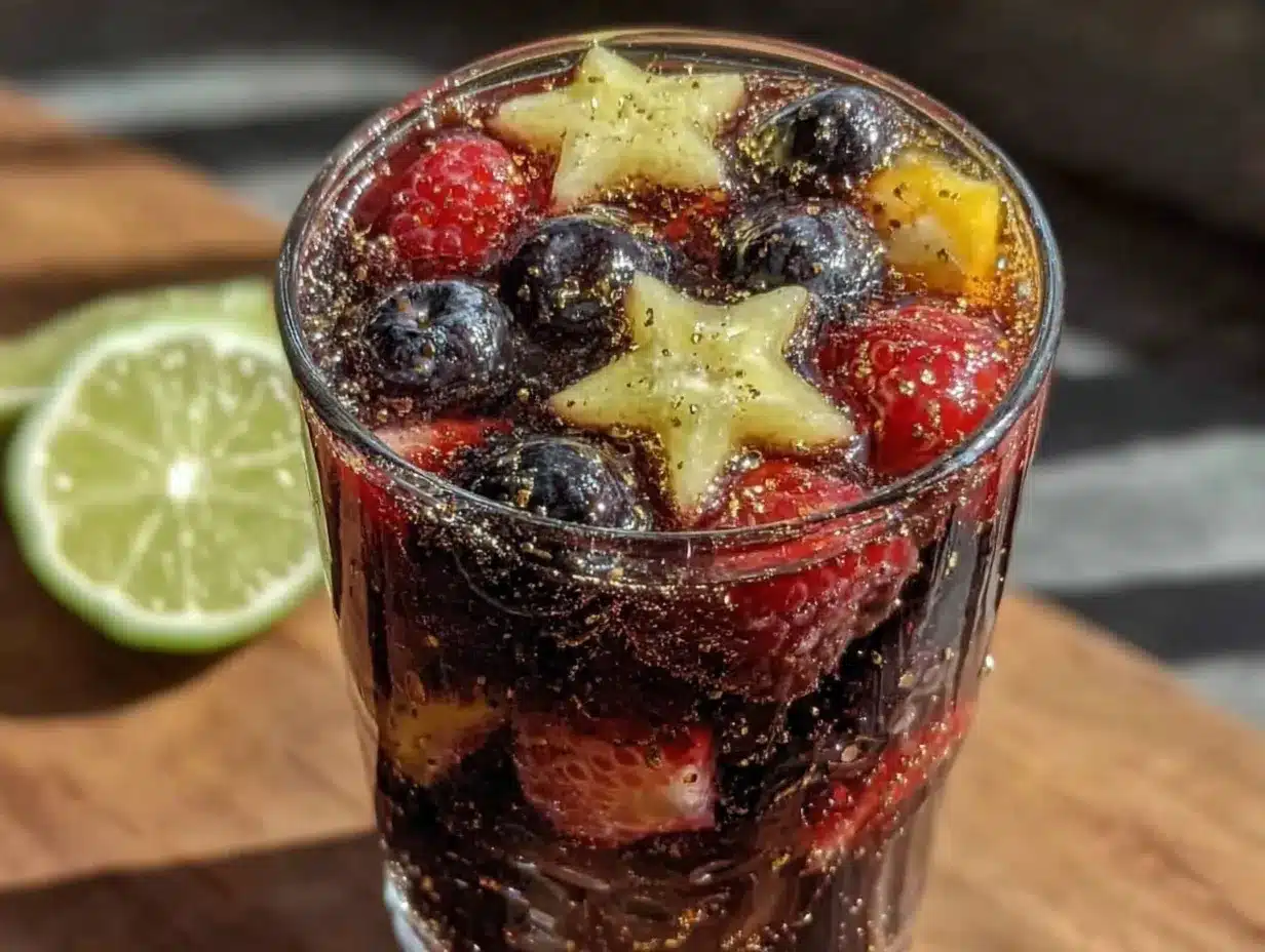sparkling star-spangled sangria preparation steps