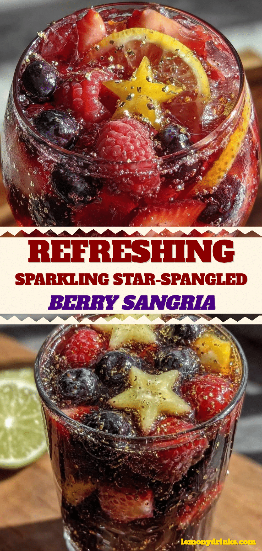 sparkling star-spangled sangria recipe