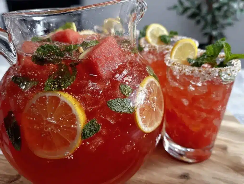 sparkling watermelon lemonade - featured image