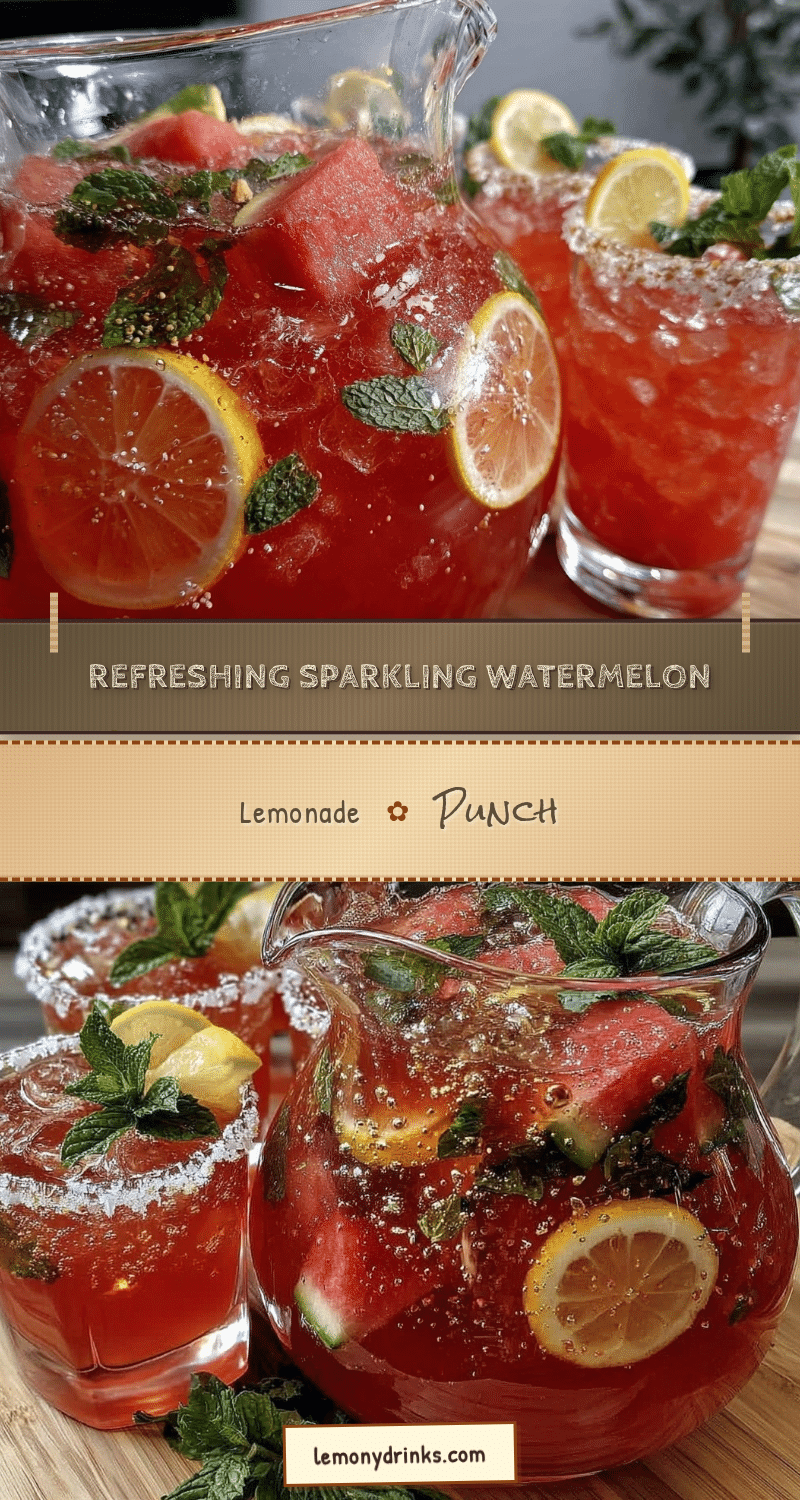 sparkling watermelon lemonade recipe