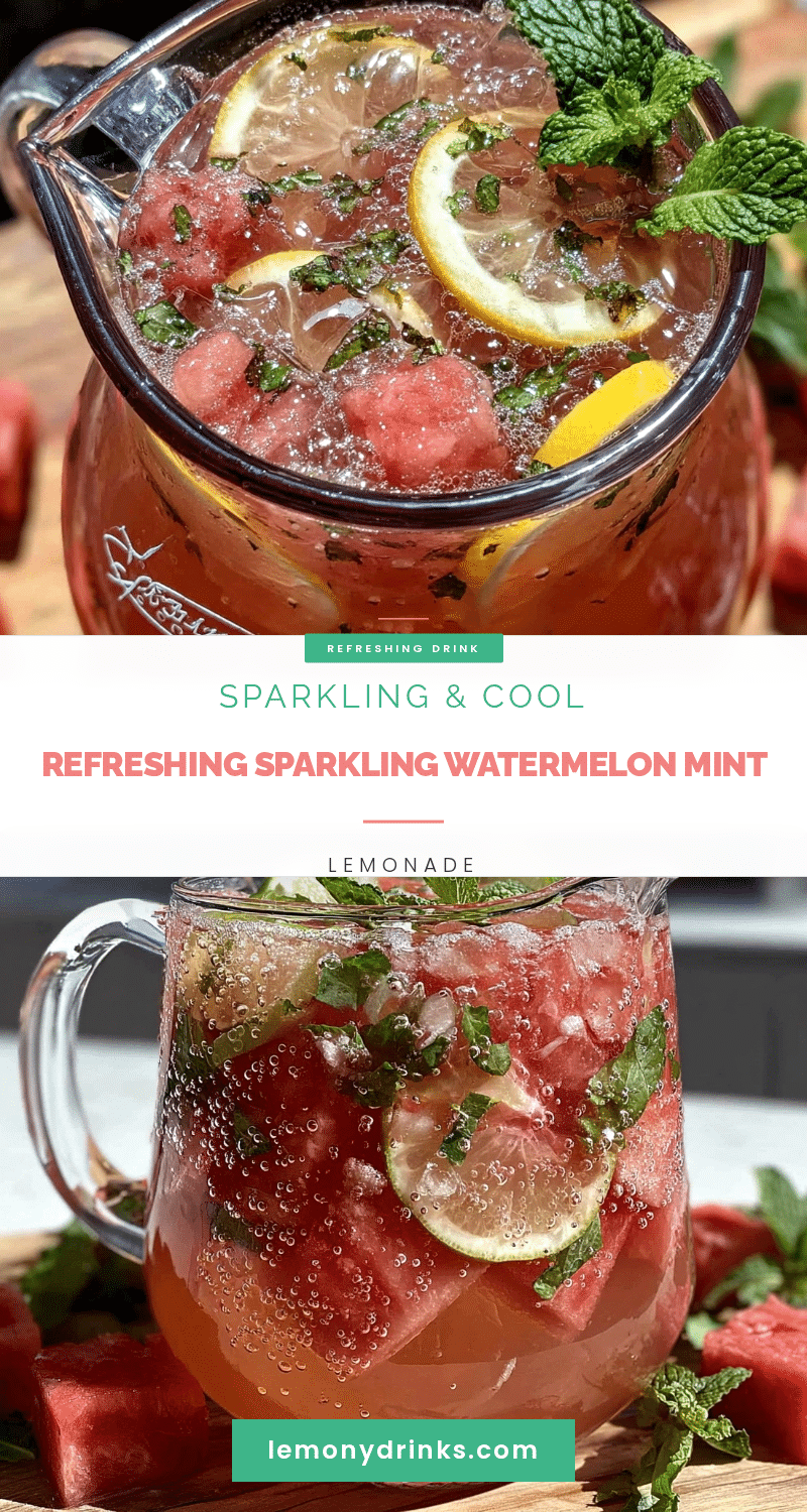 sparkling watermelon mint lemonade recipe