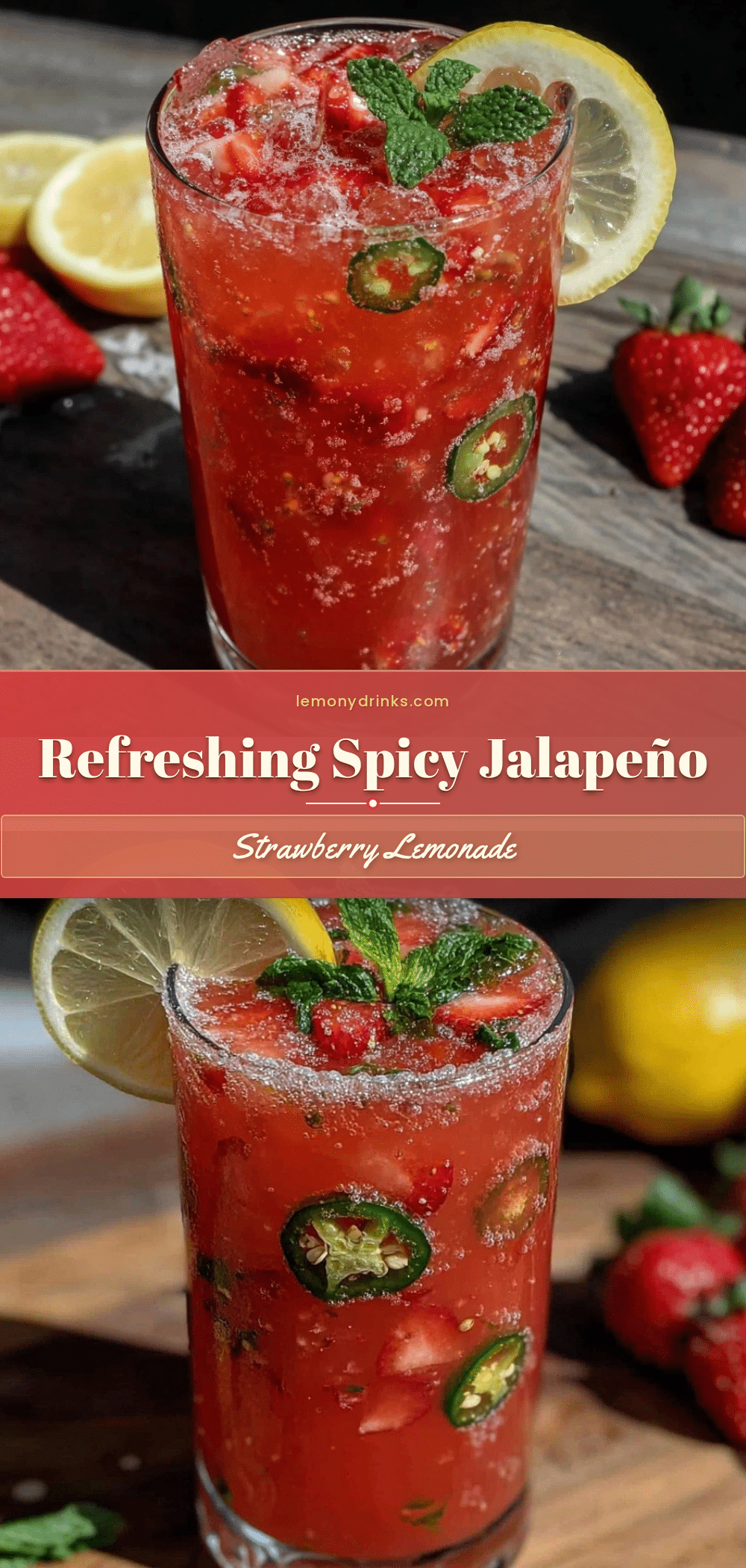 spicy jalapeño strawberry lemonade recipe